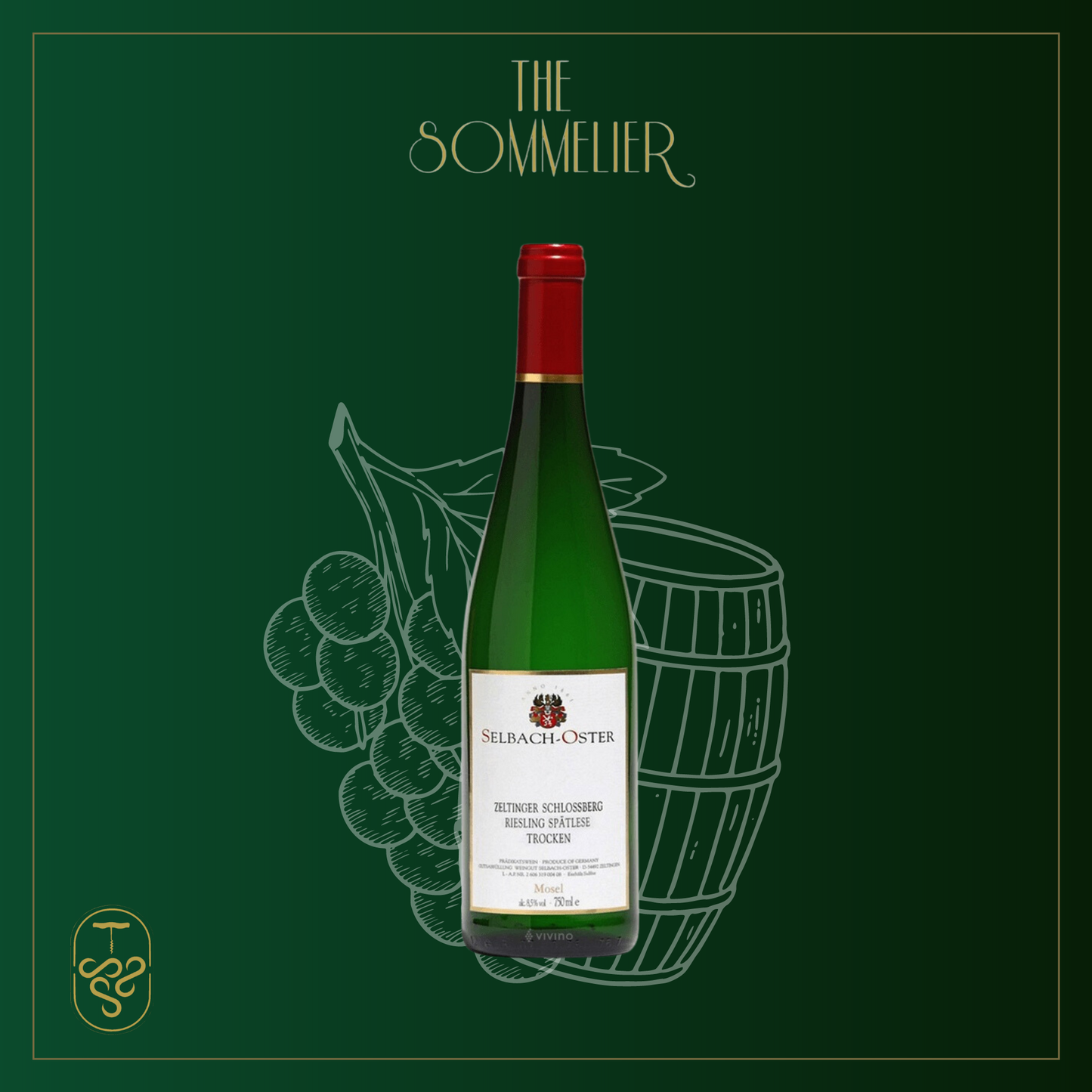 2018, Zeltinger Schlossberg Riesling Spätlese Trocken by Selbach Oster